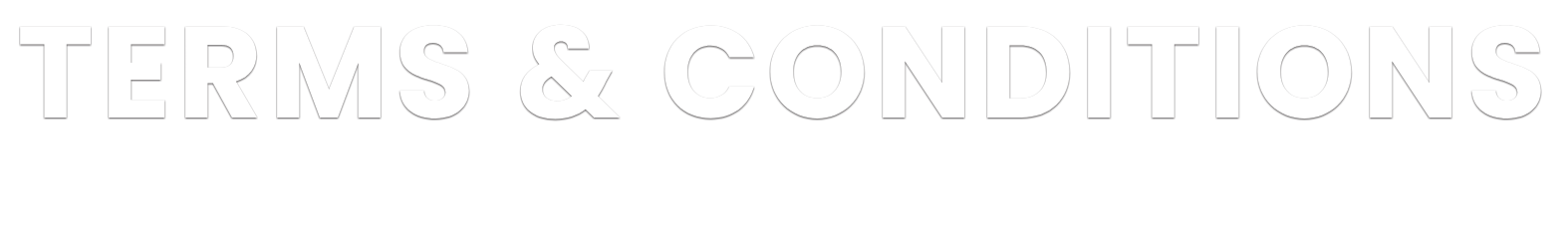 Terms and Conditions